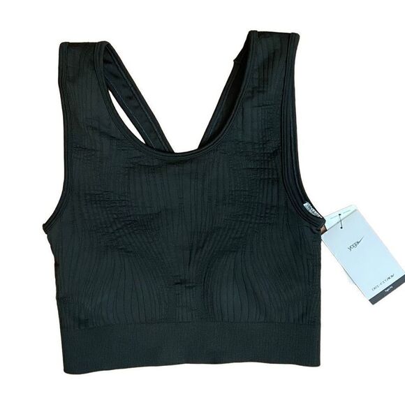 NEW Nike W NY DF Adv Crop Top Yoga Black Small - Picture 1 of 5
